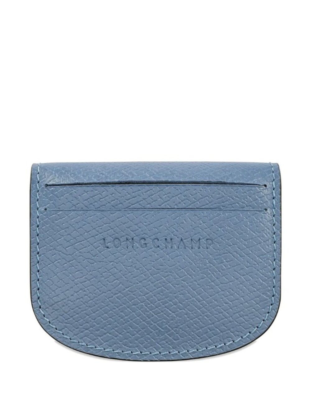 Longchamp $145 Epure ÉPURE Leather Flap Bifold Card Case Holder Slate NWOT! - Picture 2 of 5